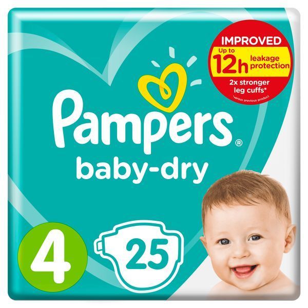 zakdoek kennisgeving varkensvlees Buy Pampers Baby Dry Maxi Size 4 Pack (25) Online - Daily Chemist